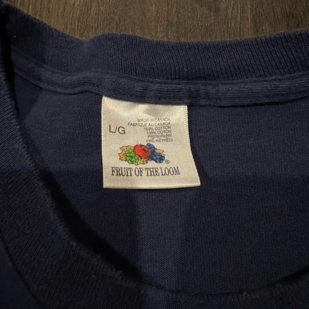 Vintage 1992 Fruit of the Loom Blue Jays Navy Tee - Picture 3 of 3